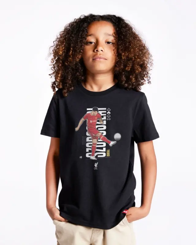 Liverpool Football Kits Shop - LFC 24/25 Juniors Szoboszlai Tee Black Official Liverpool Third Kits & Football Shirts