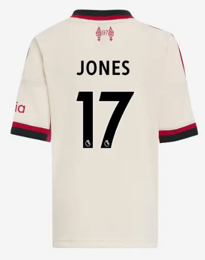 Liverpool Football Kits Shop - LFC adidas Kids 25/26 Away Mini Kit – 17 – Curtis Jones Official Liverpool Third Kits & Football Shirts