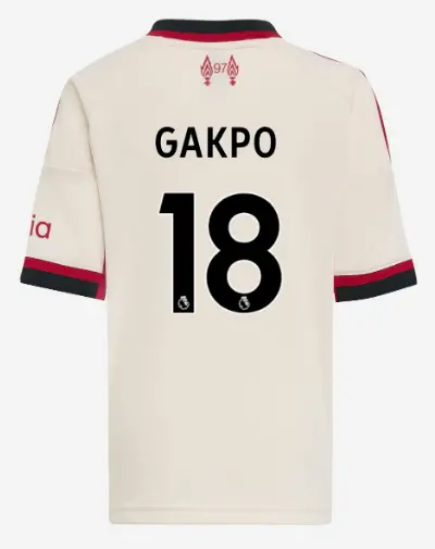 Liverpool Football Kits Shop - LFC adidas Kids 25/26 Away Mini Kit – 18 – Cody Gakpo Official Liverpool Third Kits & Football Shirts