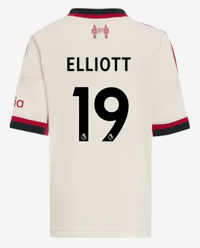 Liverpool Football Kits Shop - LFC adidas Kids 25/26 Away Mini Kit – 19 – Harvey Elliott Official Liverpool Third Kits & Football Shirts