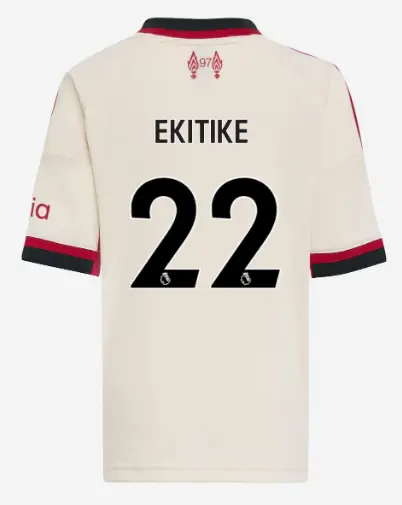 Liverpool Football Kits Shop - LFC adidas Kids 25/26 Away Mini Kit – 22 – Hugo Ekitike Official Liverpool Third Kits & Football Shirts