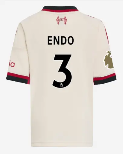 Liverpool Football Kits Shop - LFC adidas Kids 25/26 Away Mini Kit – 3 – Wataru Endo – Premier League Official Liverpool Third Kits & Football Shirts
