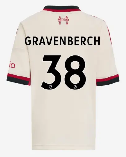 Liverpool Football Kits Shop - LFC adidas Kids 25/26 Away Mini Kit – 38 – Ryan Gravenberch Official Liverpool Third Kits & Football Shirts