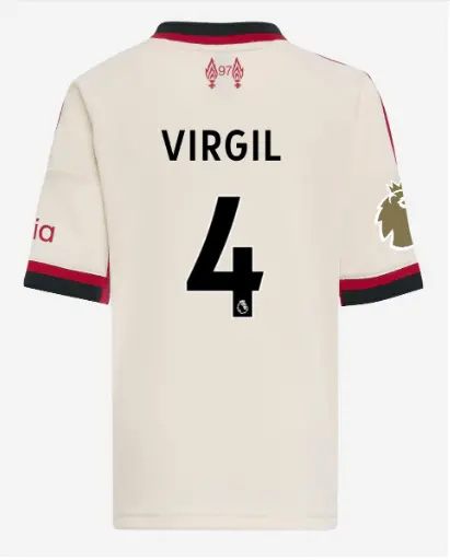 Liverpool Football Kits Shop - LFC adidas Kids 25/26 Away Mini Kit – 4 – Virgil Van Dijk – Premier League Official Liverpool Third Kits & Football Shirts
