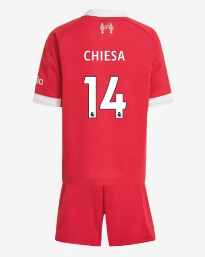 Liverpool Football Kits Shop - LFC adidas Kids 25/26 Home Mini Kit – 14 – Federico Chiesa Official Liverpool Third Kits & Football Shirts