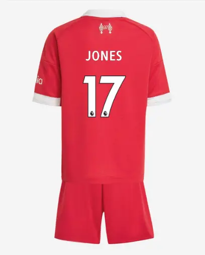 Liverpool Football Kits Shop - LFC adidas Kids 25/26 Home Mini Kit – 17 – Curtis Jones Official Liverpool Third Kits & Football Shirts