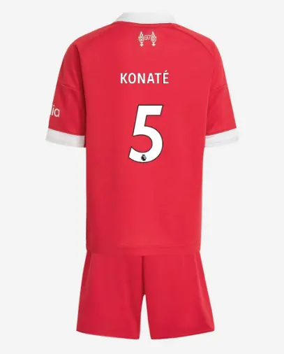 Liverpool Football Kits Shop - LFC adidas Kids 25/26 Home Mini Kit – 5 – Ibrahima Konate Official Liverpool Third Kits & Football Shirts