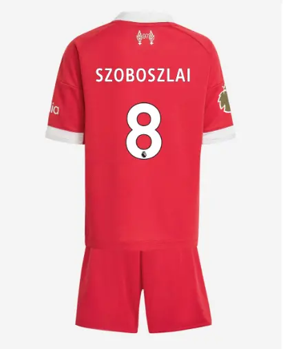 Liverpool Football Kits Shop - LFC adidas Kids 25/26 Home Mini Kit – 8 – Dominik Szoboszlai – Premier League Official Liverpool Third Kits & Football Shirts