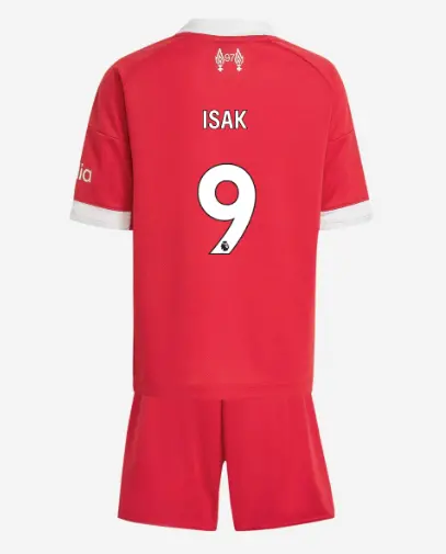 Liverpool Football Kits Shop - LFC adidas Kids 25/26 Home Mini Kit – 9 – Alexander Isak Official Liverpool Third Kits & Football Shirts