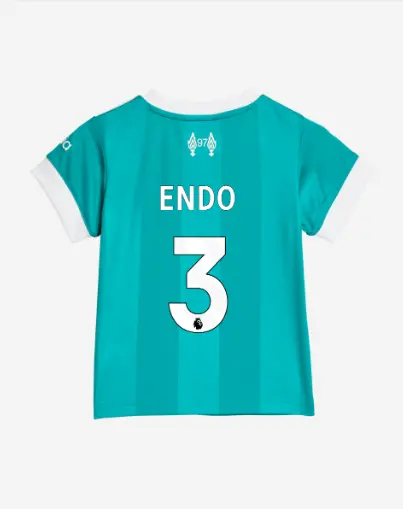 Liverpool Football Kits Shop - LFC adidas Kids 25/26 Third Mini Kit – 3 – Wataru Endo Official Liverpool Third Kits & Football Shirts