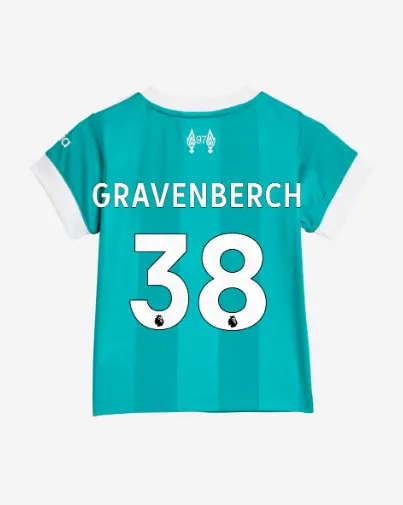 Liverpool Football Kits Shop - LFC adidas Kids 25/26 Third Mini Kit – 38 – Ryan Gravenberch Official Liverpool Third Kits & Football Shirts