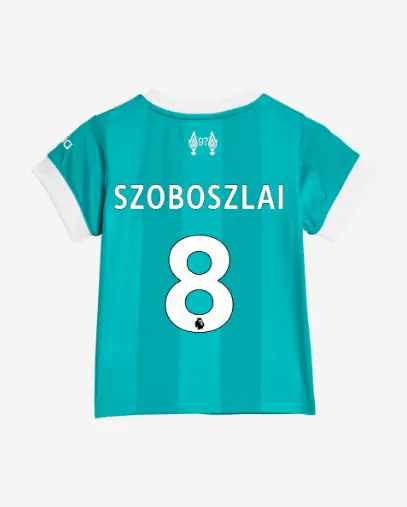Liverpool Football Kits Shop - LFC adidas Kids 25/26 Third Mini Kit – 8 – Dominik Szoboszlai Official Liverpool Third Kits & Football Shirts