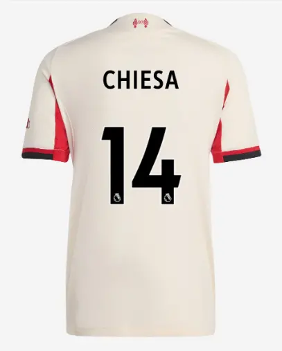 Liverpool Football Kits Shop - LFC adidas Mens 25/26 Authentic Away Jersey – 14 – Federico Chiesa Official Liverpool Third Kits & Football Shirts