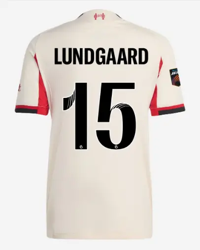 Liverpool Football Kits Shop - LFC adidas Mens 25/26 Authentic Away Jersey – 15 – Sofie Lundgaard – Womens Super League Official Liverpool Third Kits & Football Shirts