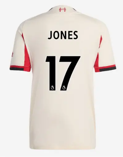 Liverpool Football Kits Shop - LFC adidas Mens 25/26 Authentic Away Jersey – 17 – Curtis Jones Official Liverpool Third Kits & Football Shirts