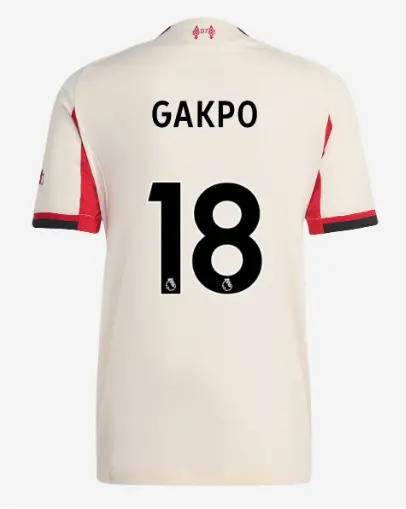 Liverpool Football Kits Shop - LFC adidas Mens 25/26 Authentic Away Jersey – 18 – Cody Gakpo Official Liverpool Third Kits & Football Shirts