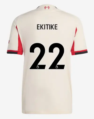 Liverpool Football Kits Shop - LFC adidas Mens 25/26 Authentic Away Jersey – 22 – Hugo Ekitike Official Liverpool Third Kits & Football Shirts