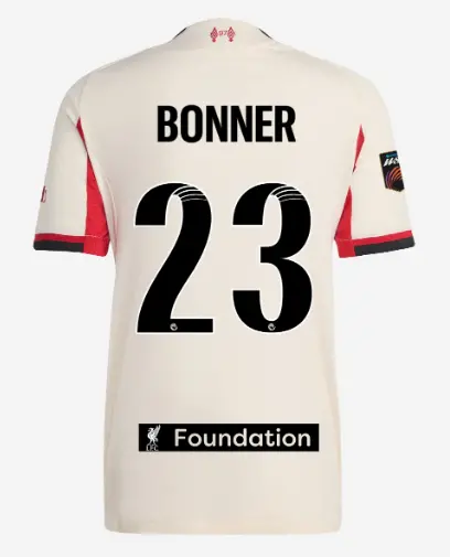 Liverpool Football Kits Shop - LFC adidas Mens 25/26 Authentic Away Jersey – 23 – Gemma Bonner – LFC Foundation Patch Official Liverpool Third Kits & Football Shirts