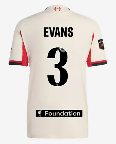 Liverpool Football Kits Shop - LFC adidas Mens 25/26 Authentic Away Jersey – 3 – Gemma Evans – LFC Foundation Patch Official Liverpool Third Kits & Football Shirts