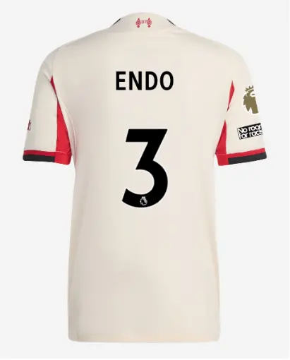 Liverpool Football Kits Shop - LFC adidas Mens 25/26 Authentic Away Jersey – 3 – Wataru Endo – Premier League Official Liverpool Third Kits & Football Shirts