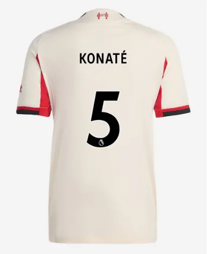 Liverpool Football Kits Shop - LFC adidas Mens 25/26 Authentic Away Jersey – 5 – Ibrahima Konate Official Liverpool Third Kits & Football Shirts
