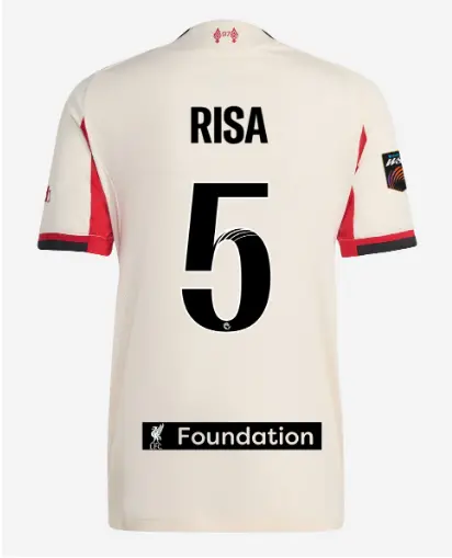 Liverpool Football Kits Shop - LFC adidas Mens 25/26 Authentic Away Jersey – 5 – Risa Shimizu – LFC Foundation Patch Official Liverpool Third Kits & Football Shirts