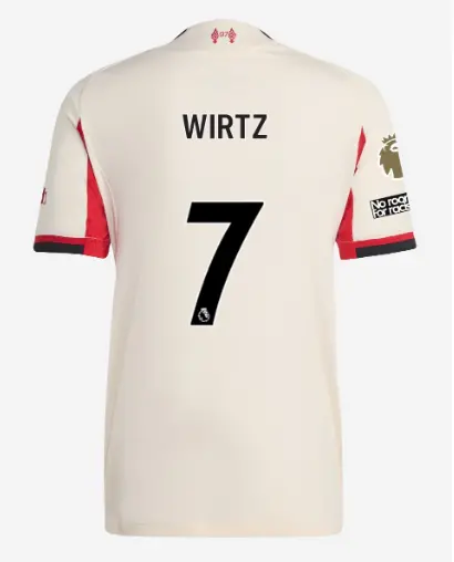 Liverpool Football Kits Shop - LFC adidas Mens 25/26 Authentic Away Jersey – 7 – Florian Wirtz – Premier League Official Liverpool Third Kits & Football Shirts