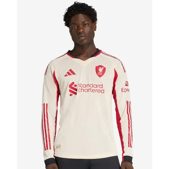 Liverpool Football Kits Shop - LFC adidas Mens 25/26 Authentic Away Long Sleeve Jersey With Custom Printing Official Liverpool Third Kits & Football Shirts