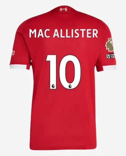 Liverpool Football Kits Shop - LFC adidas Mens 25/26 Authentic Home Jersey – 10 – Alexis Mac Allister – Premier League Official Liverpool Third Kits & Football Shirts