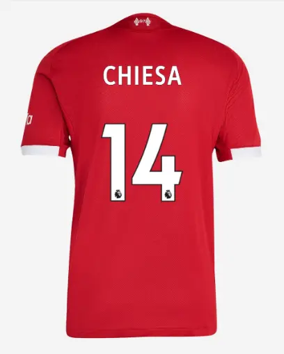Liverpool Football Kits Shop - LFC adidas Mens 25/26 Authentic Home Jersey – 14 – Federico Chiesa Official Liverpool Third Kits & Football Shirts