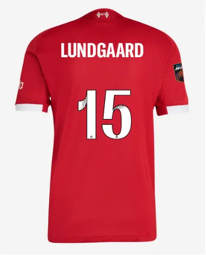 Liverpool Football Kits Shop - LFC adidas Mens 25/26 Authentic Home Jersey – 15 – Sofie Lundgaard – Womens Super League Patch Official Liverpool Third Kits & Football Shirts