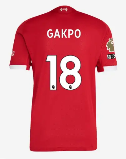 Liverpool Football Kits Shop - LFC adidas Mens 25/26 Authentic Home Jersey – 18 – Cody Gakpo – Premier League Official Liverpool Third Kits & Football Shirts