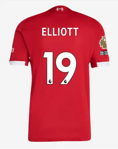 Liverpool Football Kits Shop - LFC adidas Mens 25/26 Authentic Home Jersey – 19 – Harvey Elliott – Premier League Official Liverpool Third Kits & Football Shirts