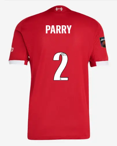 Liverpool Football Kits Shop - LFC adidas Mens 25/26 Authentic Home Jersey – 2 – Lucy Parry – Womens Super League Patch Official Liverpool Third Kits & Football Shirts