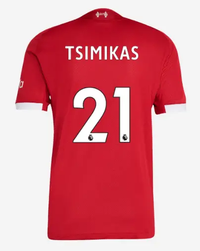 Liverpool Football Kits Shop - LFC adidas Mens 25/26 Authentic Home Jersey – 21 – Kostas Tsimikas Official Liverpool Third Kits & Football Shirts
