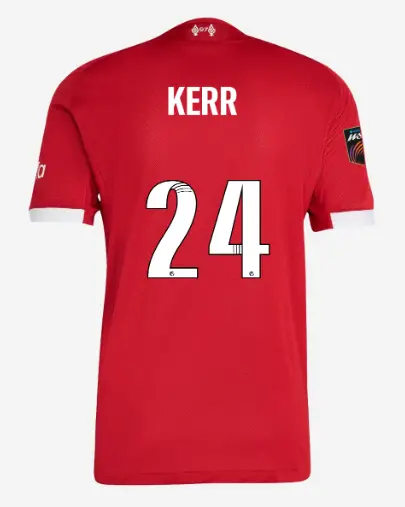 Liverpool Football Kits Shop - LFC adidas Mens 25/26 Authentic Home Jersey – 24 – Sam Kerr – Womens Super League Patch Official Liverpool Third Kits & Football Shirts