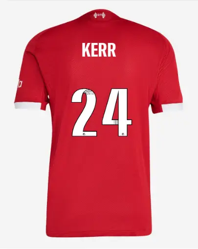 Liverpool Football Kits Shop - LFC adidas Mens 25/26 Authentic Home Jersey – 24 – Sam Kerr Official Liverpool Third Kits & Football Shirts
