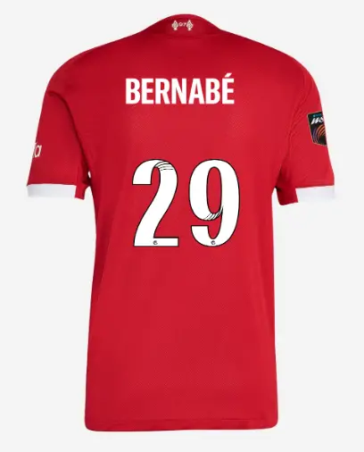 Liverpool Football Kits Shop - LFC adidas Mens 25/26 Authentic Home Jersey – 29 – Alejandra Bernabe – Womens Super League Patch Official Liverpool Third Kits & Football Shirts