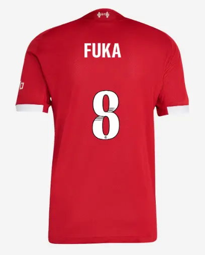 Liverpool Football Kits Shop - LFC adidas Mens 25/26 Authentic Home Jersey – 8 – Fuka Nagano Official Liverpool Third Kits & Football Shirts