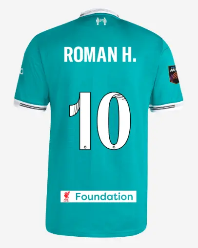 Liverpool Football Kits Shop - LFC adidas Mens 25/26 Authentic Third Short Sleeve Jersey – 10 – Sophie Roman Haug – LFC Foundation Patch Official Liverpool Third Kits & Football Shirts