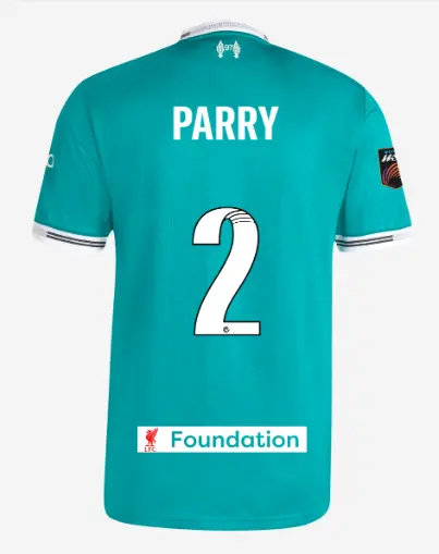 Liverpool Football Kits Shop - LFC adidas Mens 25/26 Authentic Third Short Sleeve Jersey – 2 – Lucy Parry – LFC Foundation Patch Official Liverpool Third Kits & Football Shirts
