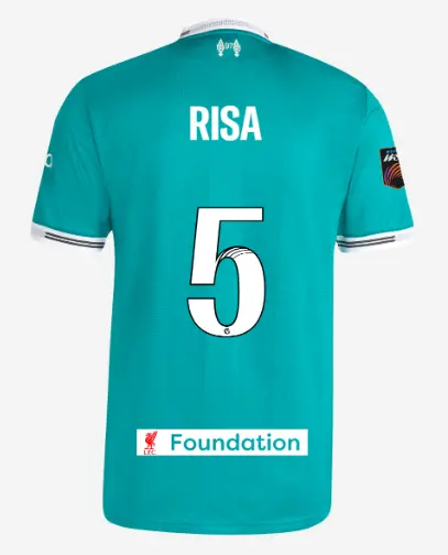 Liverpool Football Kits Shop - LFC adidas Mens 25/26 Authentic Third Short Sleeve Jersey – 5 – Risa Shimizu – LFC Foundation Patch Official Liverpool Third Kits & Football Shirts