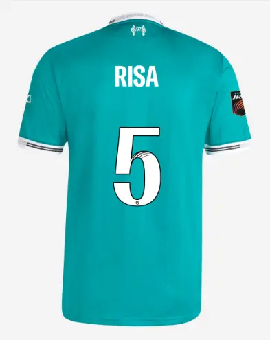 Liverpool Football Kits Shop - LFC adidas Mens 25/26 Authentic Third Short Sleeve Jersey – 5 – Risa Shimizu – Womens Super League Official Liverpool Third Kits & Football Shirts