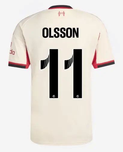 Liverpool Football Kits Shop - LFC adidas Mens 25/26 Away Jersey – 11 – Beata Olsson Official Liverpool Third Kits & Football Shirts