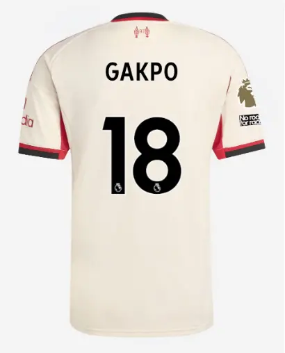 Liverpool Football Kits Shop - LFC adidas Mens 25/26 Away Jersey – 18 – Cody Gakpo – Premier League Official Liverpool Third Kits & Football Shirts