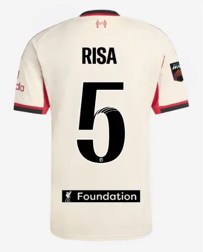 Liverpool Football Kits Shop - LFC adidas Mens 25/26 Away Jersey – 5 – Risa Shimizu – LFC Foundation Patch Official Liverpool Third Kits & Football Shirts