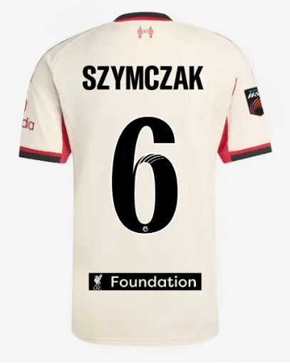 Liverpool Football Kits Shop - LFC adidas Mens 25/26 Away Jersey – 6 – Emilia Szymczak – LFC Foundation Patch Official Liverpool Third Kits & Football Shirts