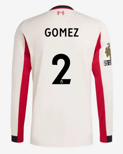 Liverpool Football Kits Shop - LFC adidas Mens 25/26 Away Long Sleeve Jersey – 2 – Joe Gomez – Premier League Official Liverpool Third Kits & Football Shirts