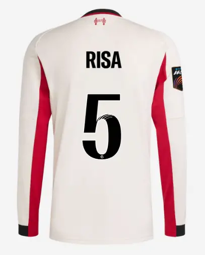 Liverpool Football Kits Shop - LFC adidas Mens 25/26 Away Long Sleeve Jersey – 5 – Risa Shimizu – Womens Super League Official Liverpool Third Kits & Football Shirts