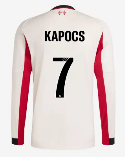 Liverpool Football Kits Shop - LFC adidas Mens 25/26 Away Long Sleeve Jersey – 7 – Cornelia Kapocs Official Liverpool Third Kits & Football Shirts